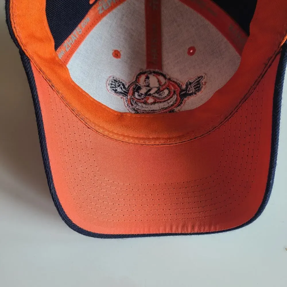 Syracuse‎ Orangemen Hat Cap Zephyr 6 7/8 Fitted Wool Blend Navy Embriodered